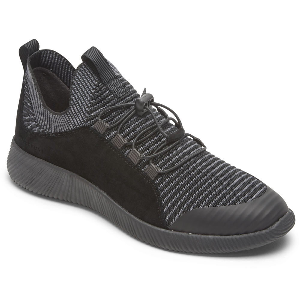 Rockport Joggesko Dame Svart - City Lites Robyne Strikke Bungee - BVGK70652